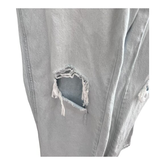 PacSun Casey Light Indigo Ripped Knee Low Rise Baggy Jeans Size 25x29 - Picture 8 of 9